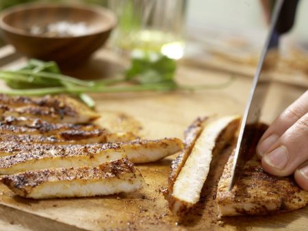 Salat mit Chili-Huhn Zubereitung Schritt 9 Salat mit Chili-Huhn Zubereitung Schritt 9