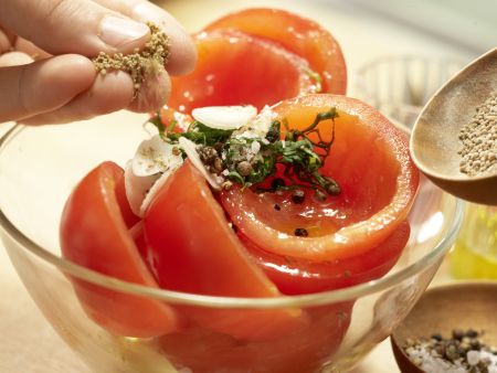 Salat von weißen Bohnen Zubereitung Schritt 9 Salat von weißen Bohnen Zubereitung Schritt 9