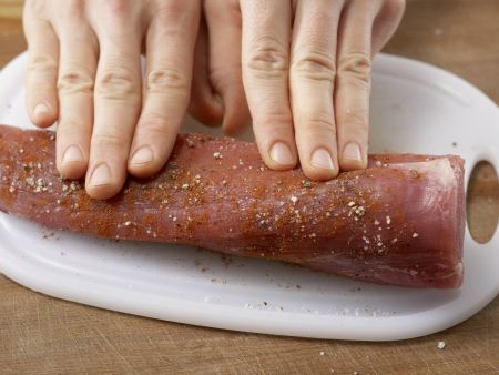 Schweinefilet mit Paprikagemüse Zubereitung Schritt 4 Schweinefilet mit Paprikagemüse Zubereitung Schritt 4