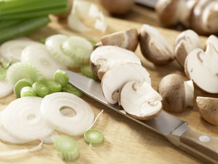 Sesampfannkuchen mit Pilzen Zubereitung Schritt 2 Sesampfannkuchen mit Pilzen Zubereitung Schritt 2