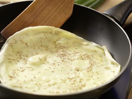 Sesampfannkuchen mit Pilzen Zubereitung Schritt 6 Sesampfannkuchen mit Pilzen Zubereitung Schritt 6