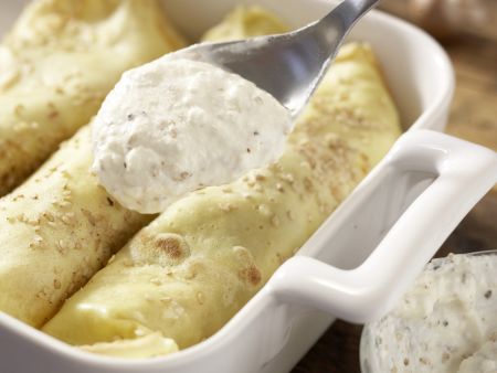 Sesampfannkuchen mit Pilzen Zubereitung Schritt 8 Sesampfannkuchen mit Pilzen Zubereitung Schritt 8