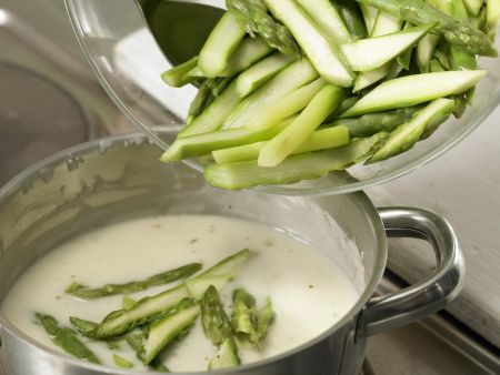 Spargel-Pasta mit Bündner Fleisch Zubereitung Schritt 9 Spargel-Pasta mit Bündner Fleisch Zubereitung Schritt 9