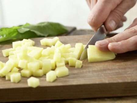Spinatbrei mit Pute Zubereitung Schritt 1 Spinatbrei mit Pute Zubereitung Schritt 1
