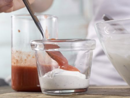 Stracciatella-Quark Zubereitung Schritt 6 Stracciatella-Quark Zubereitung Schritt 6