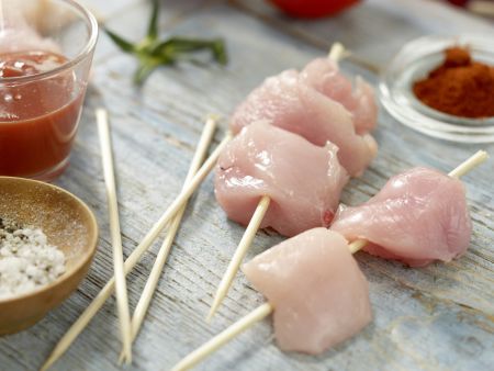 Tamarinden-Hähnchen-Spieße Zubereitung Schritt 2 Tamarinden-Hähnchen-Spieße Zubereitung Schritt 2