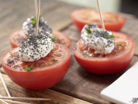 Tomatenhappen mit Käsenocken Zubereitung Schritt 4 Tomatenhappen mit Käsenocken Zubereitung Schritt 4
