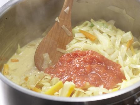 Weißkohl-Kokos-Curry Zubereitung Schritt 10 Weißkohl-Kokos-Curry Zubereitung Schritt 10