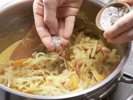 Weißkohl-Kokos-Curry Zubereitung Schritt 13 Weißkohl-Kokos-Curry Zubereitung Schritt 13