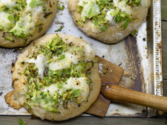 Rezept: Zucchini-Pizza mit Mozzarella