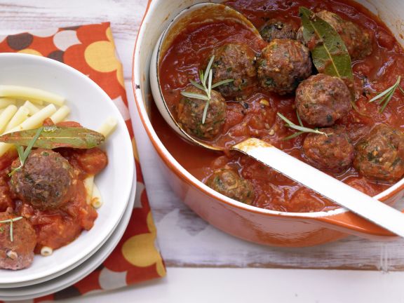 Rezept: Hackbällchen in Tomatensauce