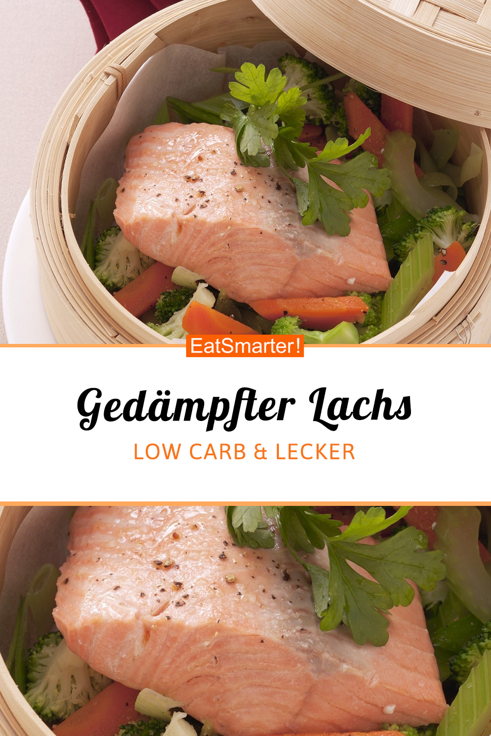 Gedämpftes Lachsfilet mit Gemüse Rezept | EAT SMARTER