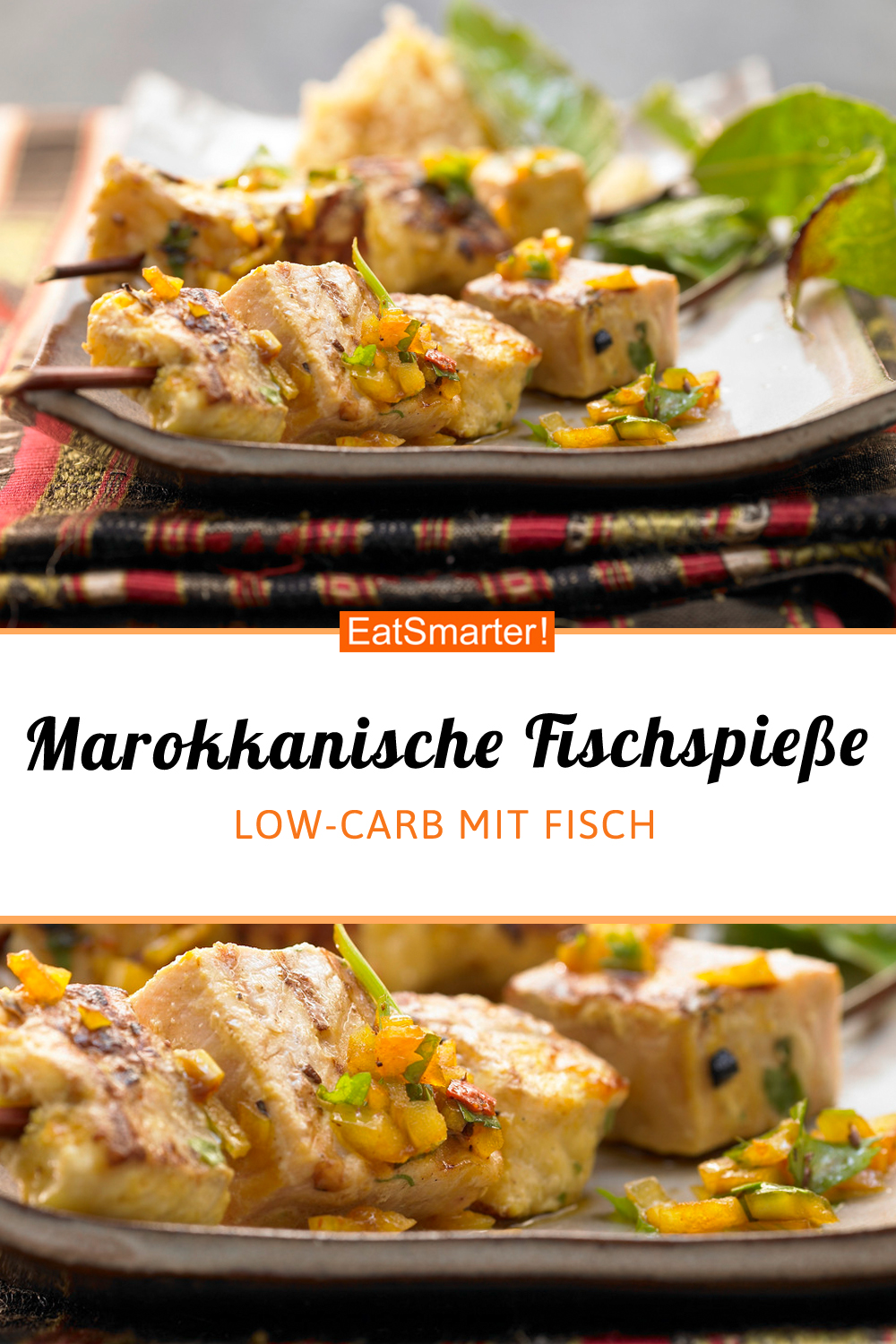 Marokkanische Fischspieße Rezept | EAT SMARTER