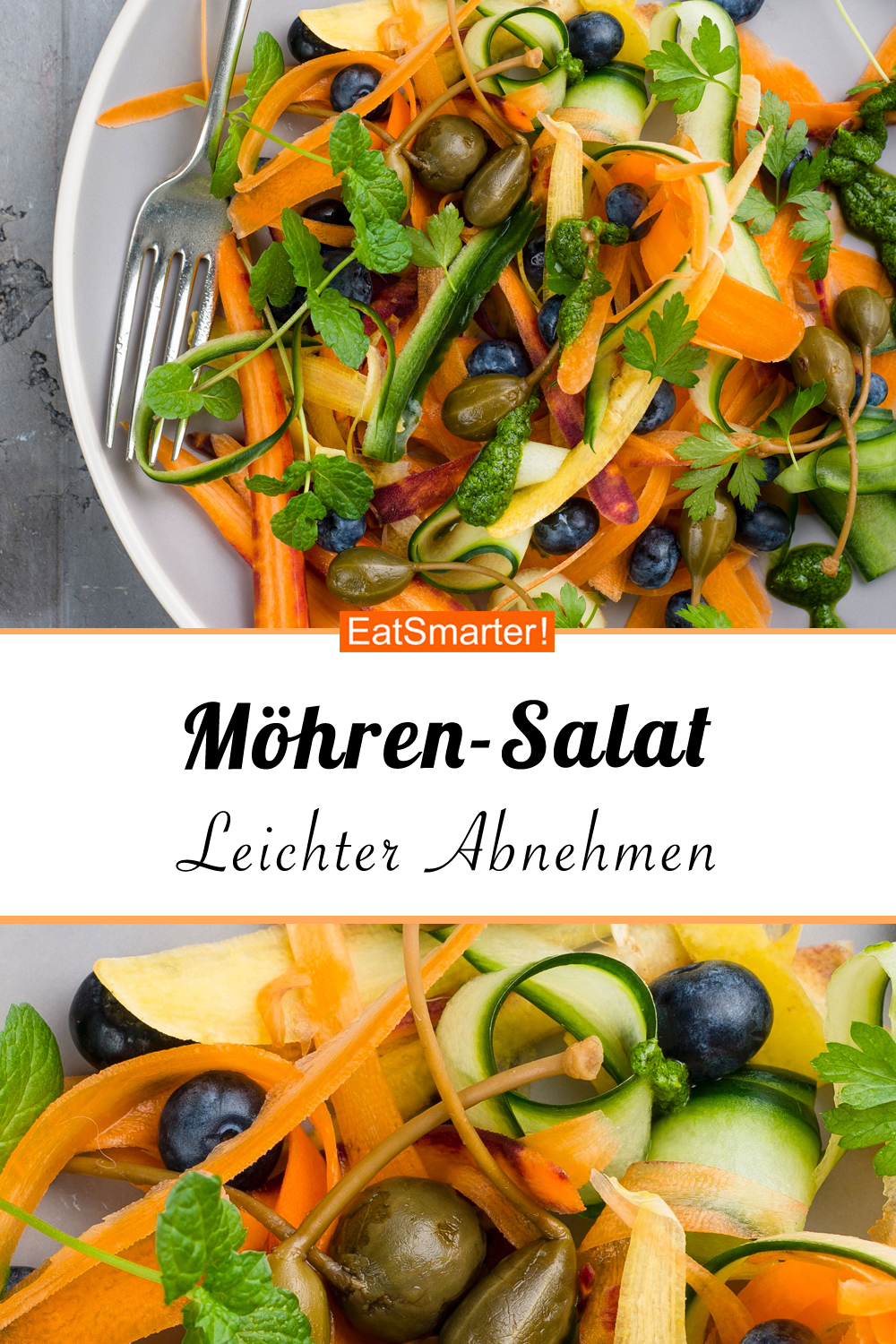 Möhren-Zucchini-Salat mit Blaubeeren Rezept | EAT SMARTER