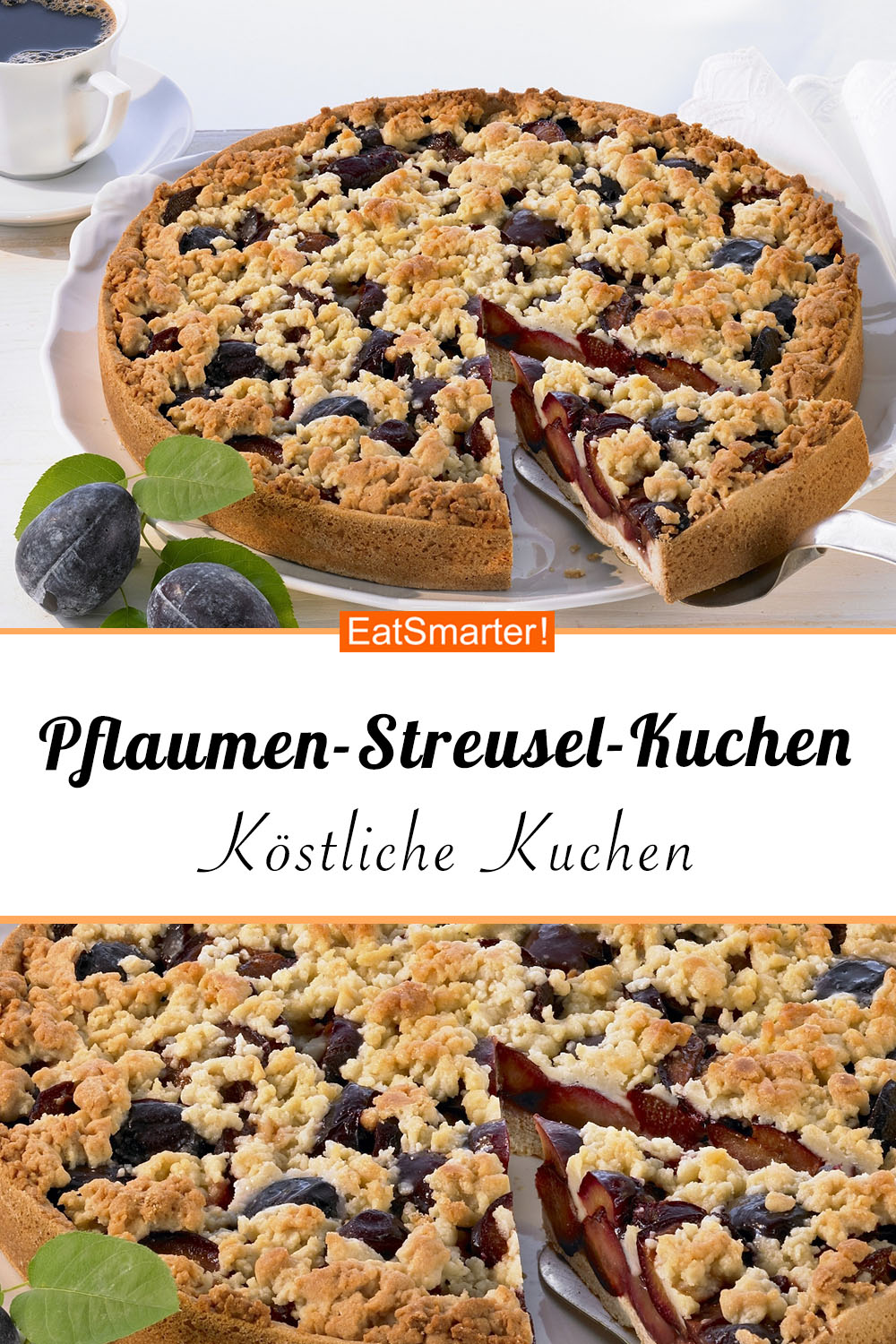 Pflaumen-Streusel-Kuchen Rezept | EAT SMARTER Pflaumen-Streusel-Kuchen Rezept | EAT SMARTER