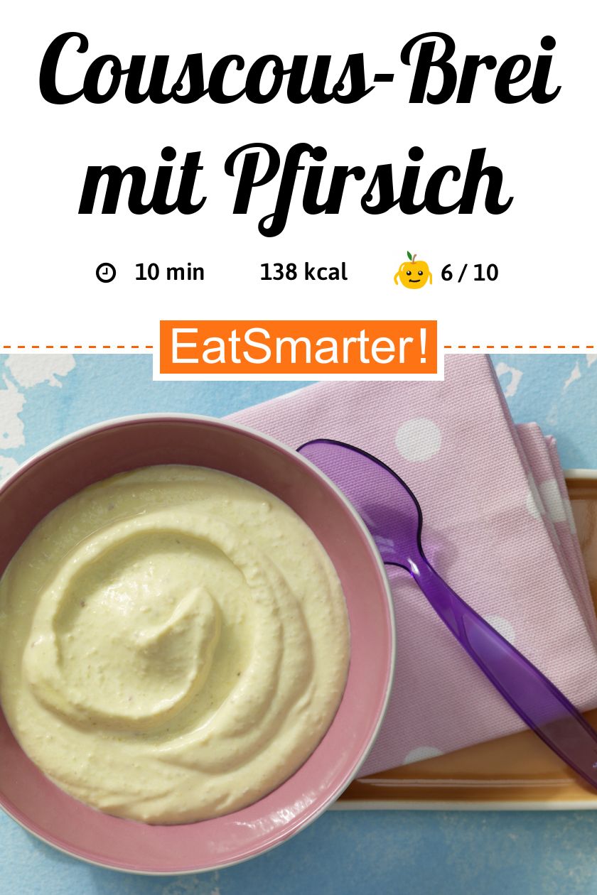 CouscousBrei mit Pfirsich Rezept EAT SMARTER