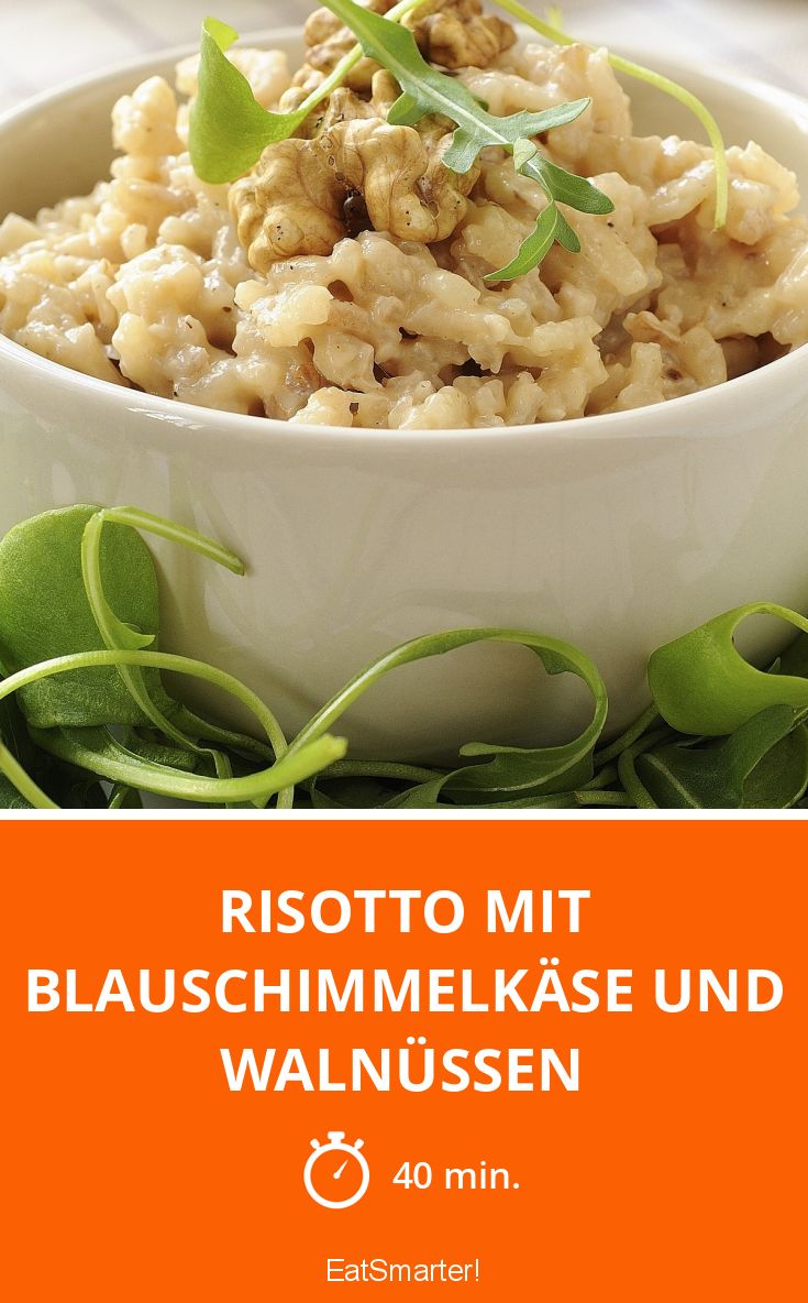 Risotto mit Blauschimmelkäse und Walnüssen Rezept | EAT SMARTER