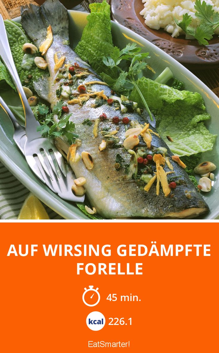 Auf Wirsing gedämpfte Forelle Rezept | EAT SMARTER