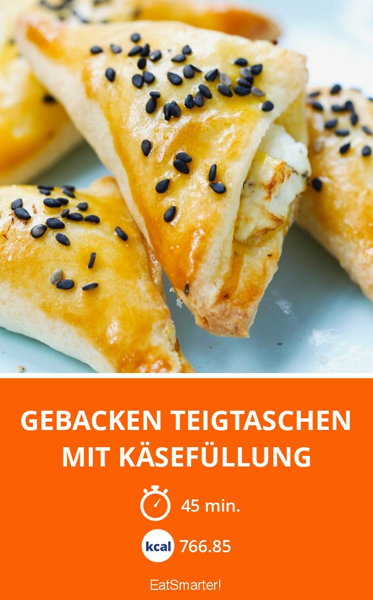 Gebacken Teigtaschen mit Käsefüllung Rezept | EAT SMARTER Gebacken Teigtaschen mit Käsefüllung Rezept | EAT SMARTER