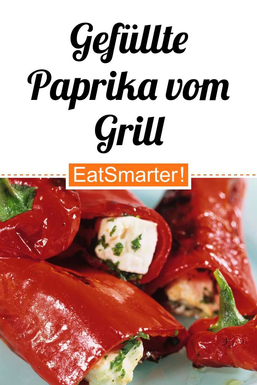 Gefüllte Paprika vom Grill Rezept EAT SMARTER