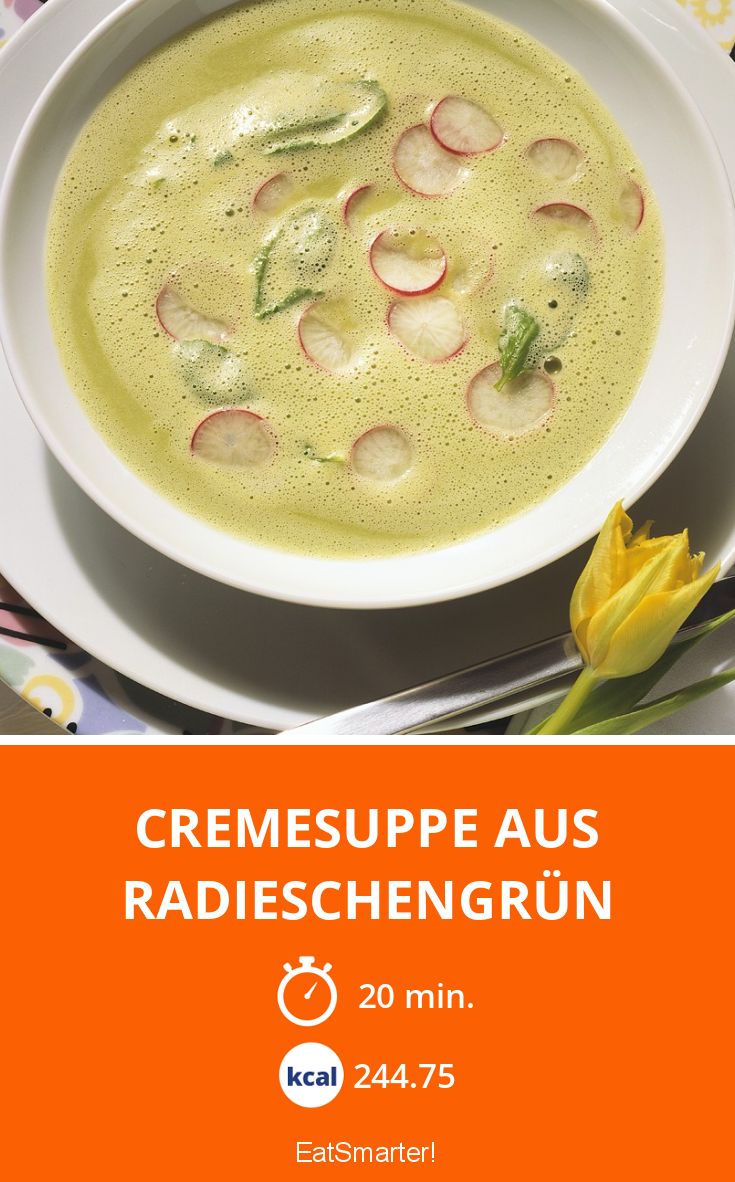 Cremesuppe aus Radieschengrün Rezept | EAT SMARTER