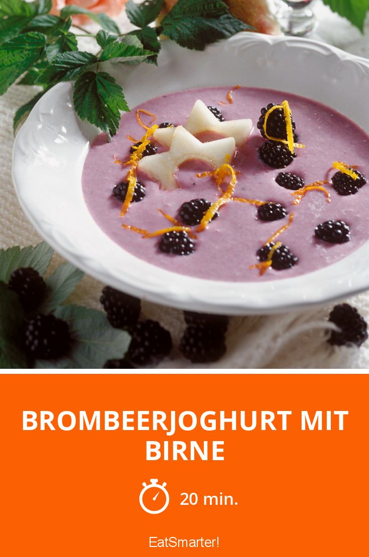 Brombeerjoghurt mit Birne Rezept | EAT SMARTER