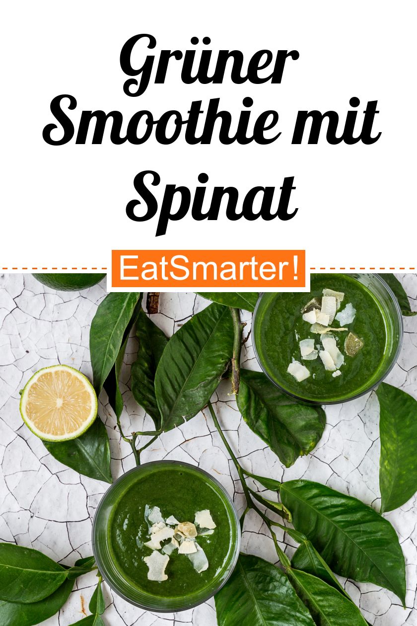 Grüner Smoothie mit Spinat Rezept | EAT SMARTER