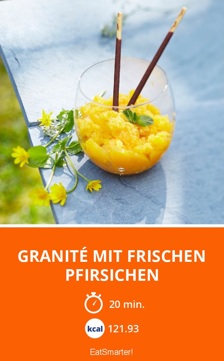 Granité mit frischen Pfirsichen Rezept | EAT SMARTER