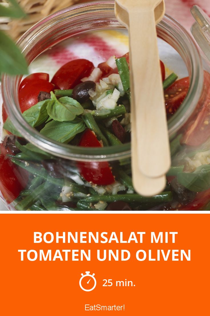 Bohnensalat mit Tomaten und Oliven Rezept | EAT SMARTER