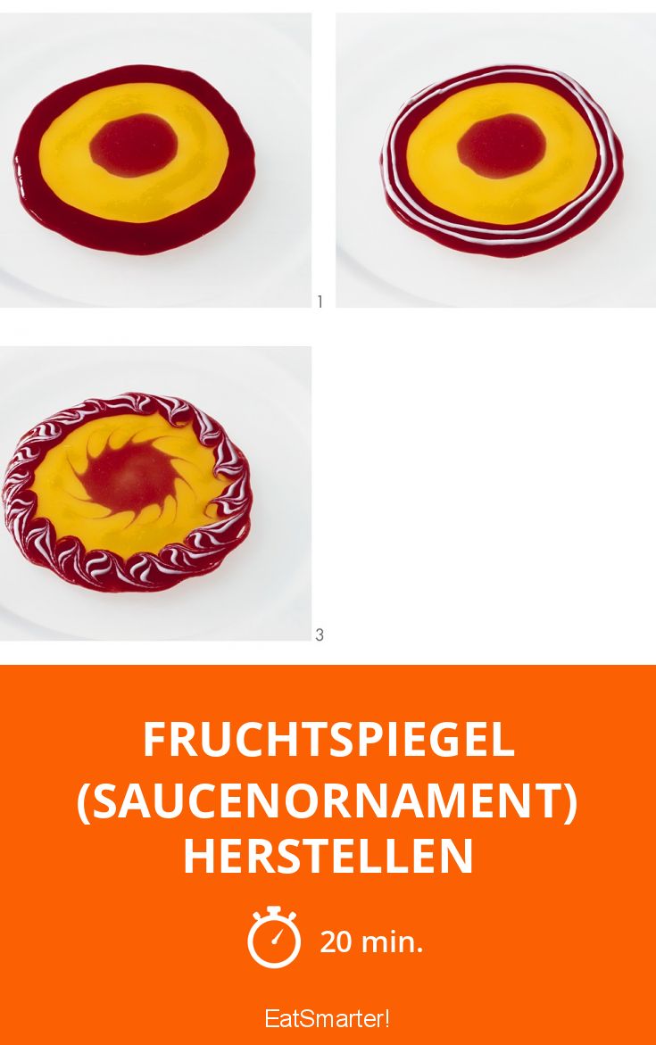 Fruchtspiegel (Saucenornament) herstellen Rezept | EAT SMARTER