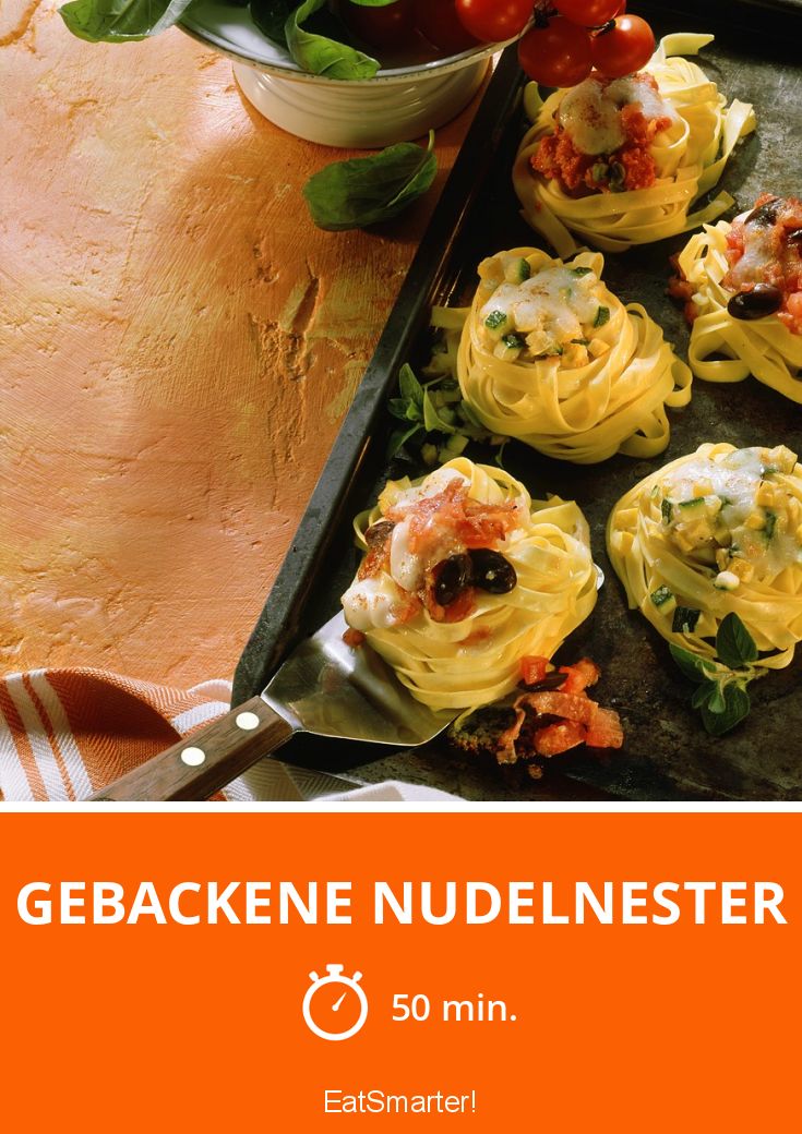 Gebackene Nudelnester Rezept | EAT SMARTER