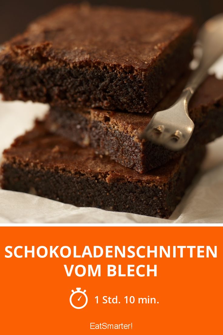 Schokoladenschnitten vom Blech Rezept | EAT SMARTER