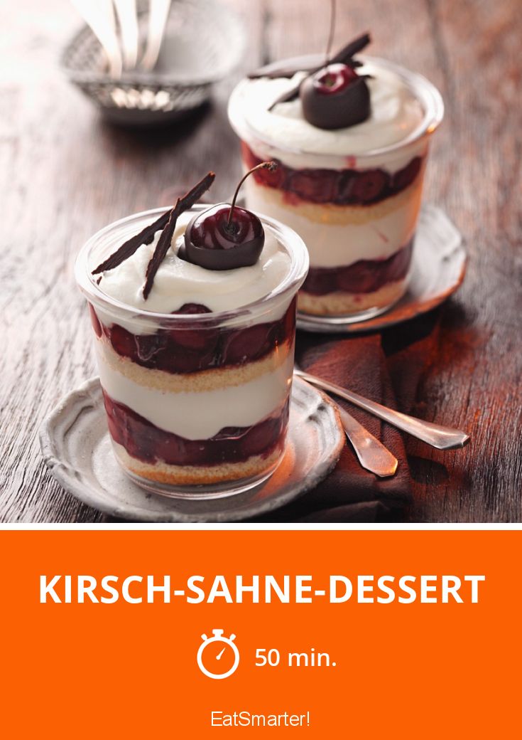 Kirsch-Sahne-Dessert Rezept | EAT SMARTER