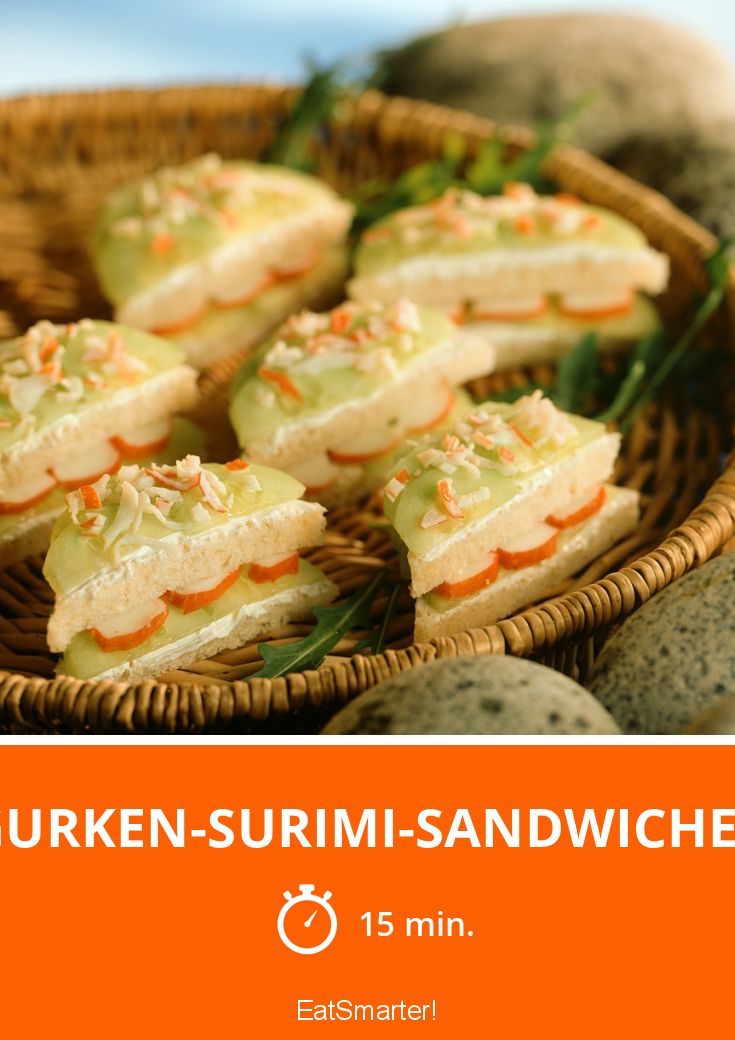 GurkenSurimiSandwiches Rezept EAT SMARTER