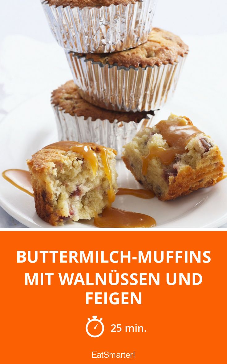 ButtermilchMuffins mit Walnüssen und Feigen Rezept EAT SMARTER