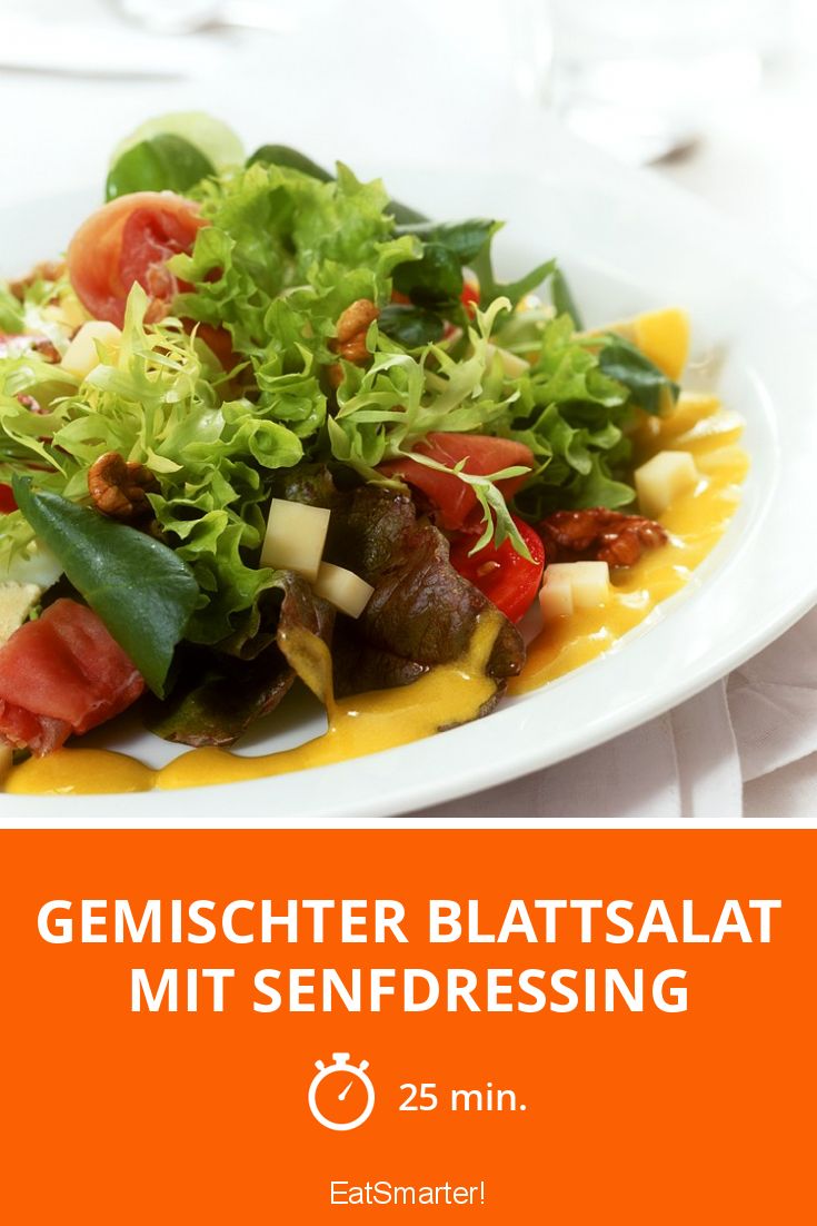 Gemischter Blattsalat mit Senfdressing Rezept | EAT SMARTER