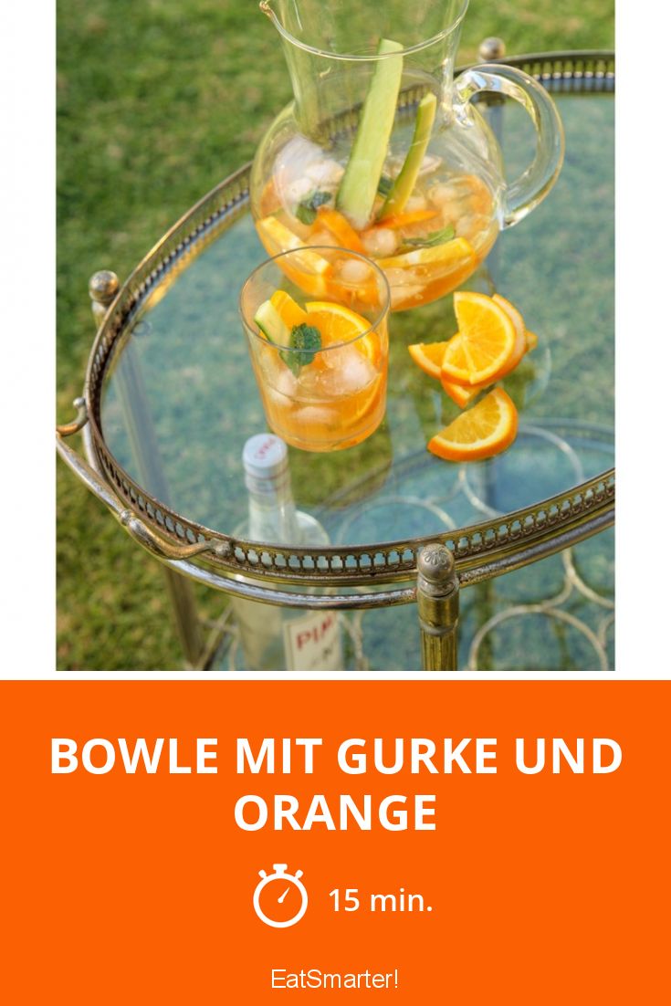 Bowle mit Gurke und Orange Rezept