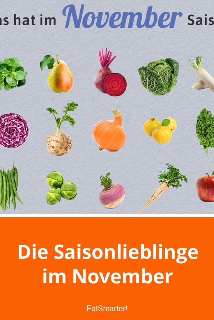 Saisonkalender November Obst & Gemüse EAT SMARTER