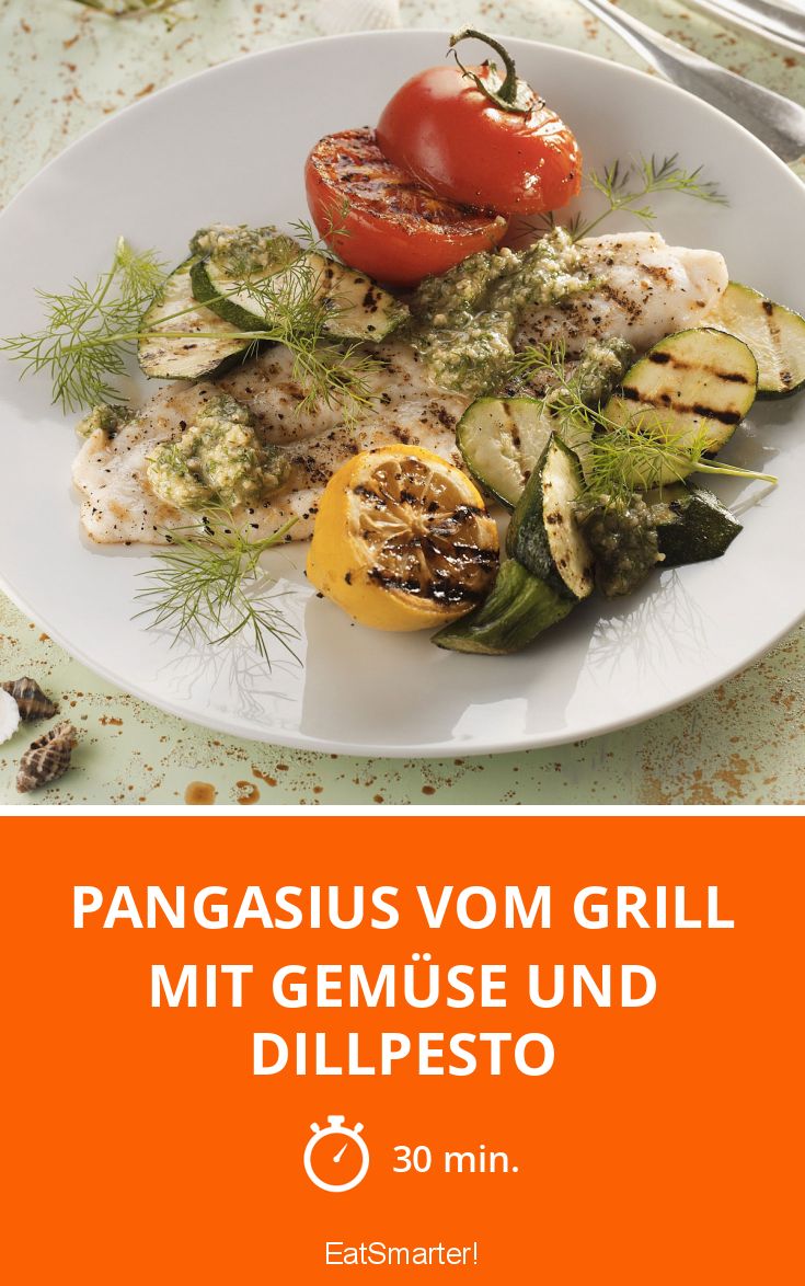 Pangasius vom Grill mit Gemüse und Dillpesto Rezept | EAT SMARTER Pangasius vom Grill mit Gemüse und Dillpesto Rezept | EAT SMARTER