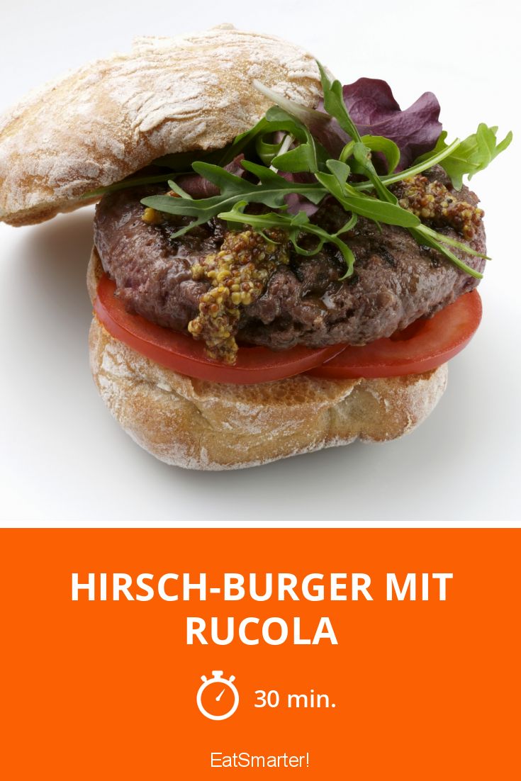 HirschBurger mit Rucola Rezept EAT SMARTER