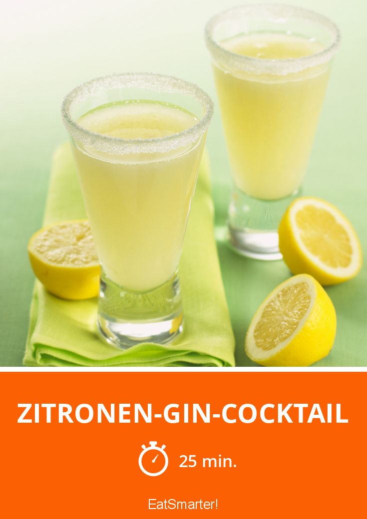 ZitronenGinCocktail Rezept EAT SMARTER