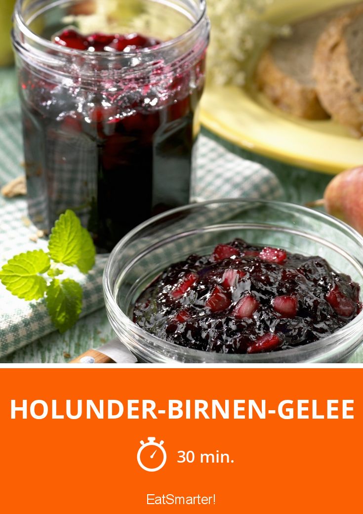 Holunder-Birnen-Gelee Rezept | EAT SMARTER Holunder-Birnen-Gelee Rezept | EAT SMARTER
