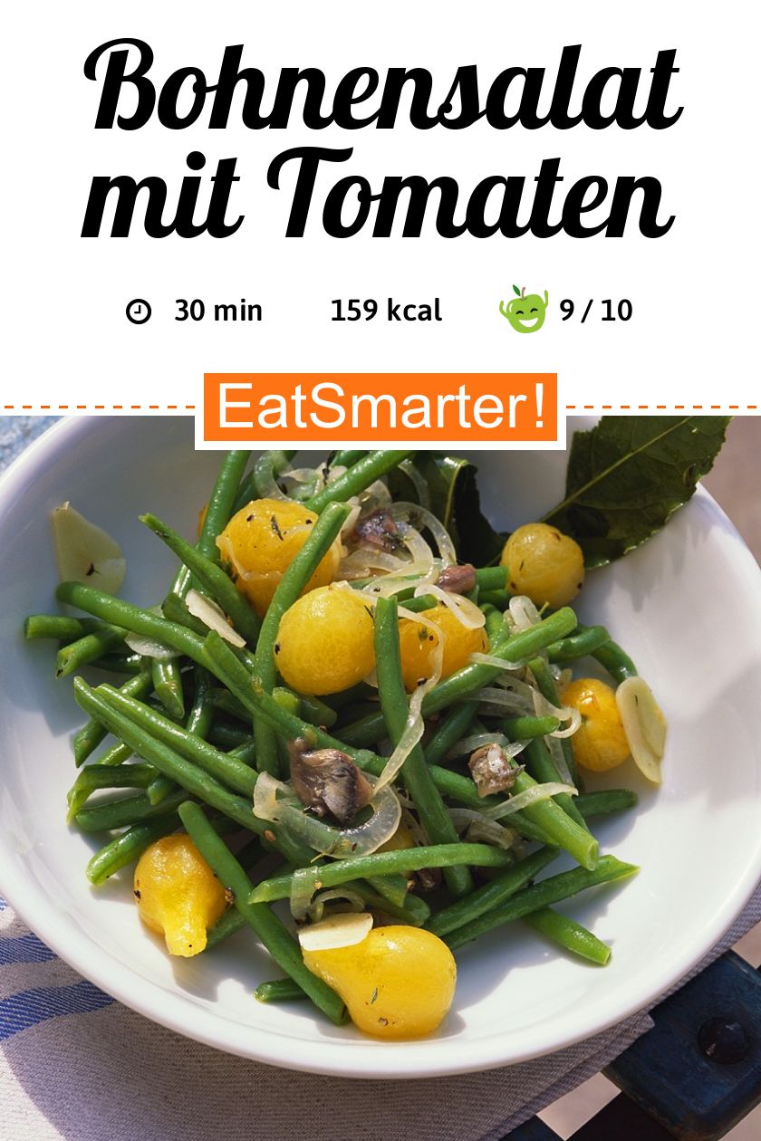 Bohnensalat mit Tomaten: Low Carb Beilage Rezept | EAT SMARTER