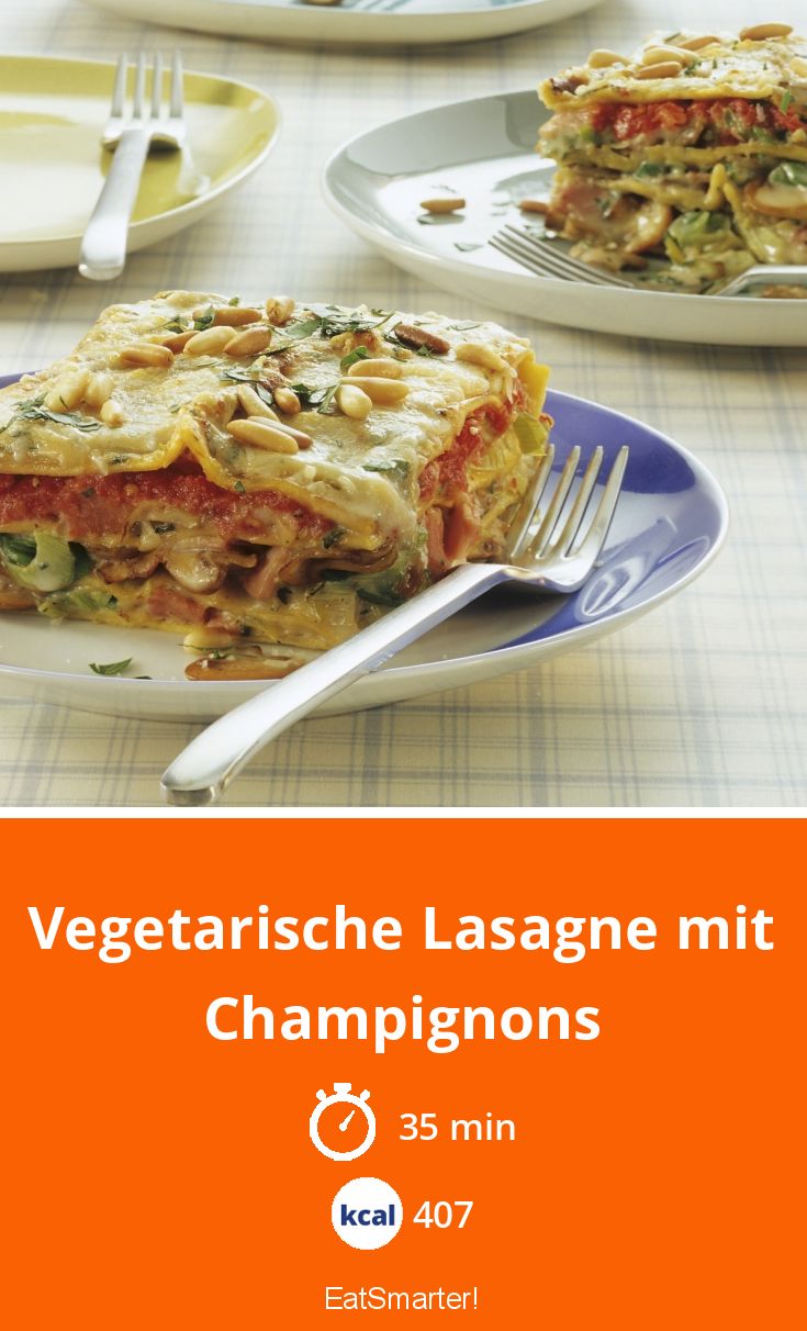Vegetarische Lasagne mit Champignons Rezept | EAT SMARTER Vegetarische Lasagne mit Champignons Rezept | EAT SMARTER