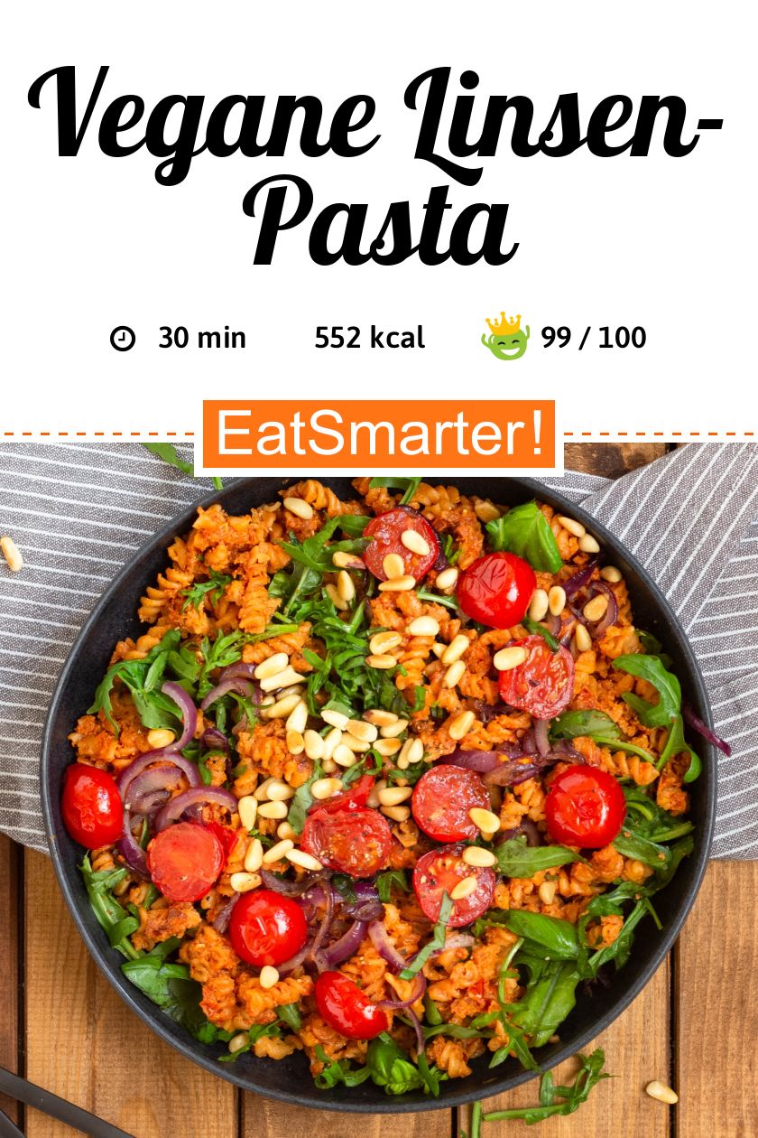 Vegane LinsenPasta mit Pesto rosso und Rucola EiweißPower! Rezept