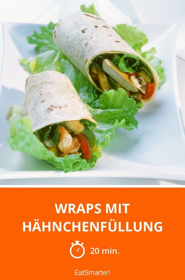 Wraps mit Hähnchenfüllung Rezept EAT SMARTER