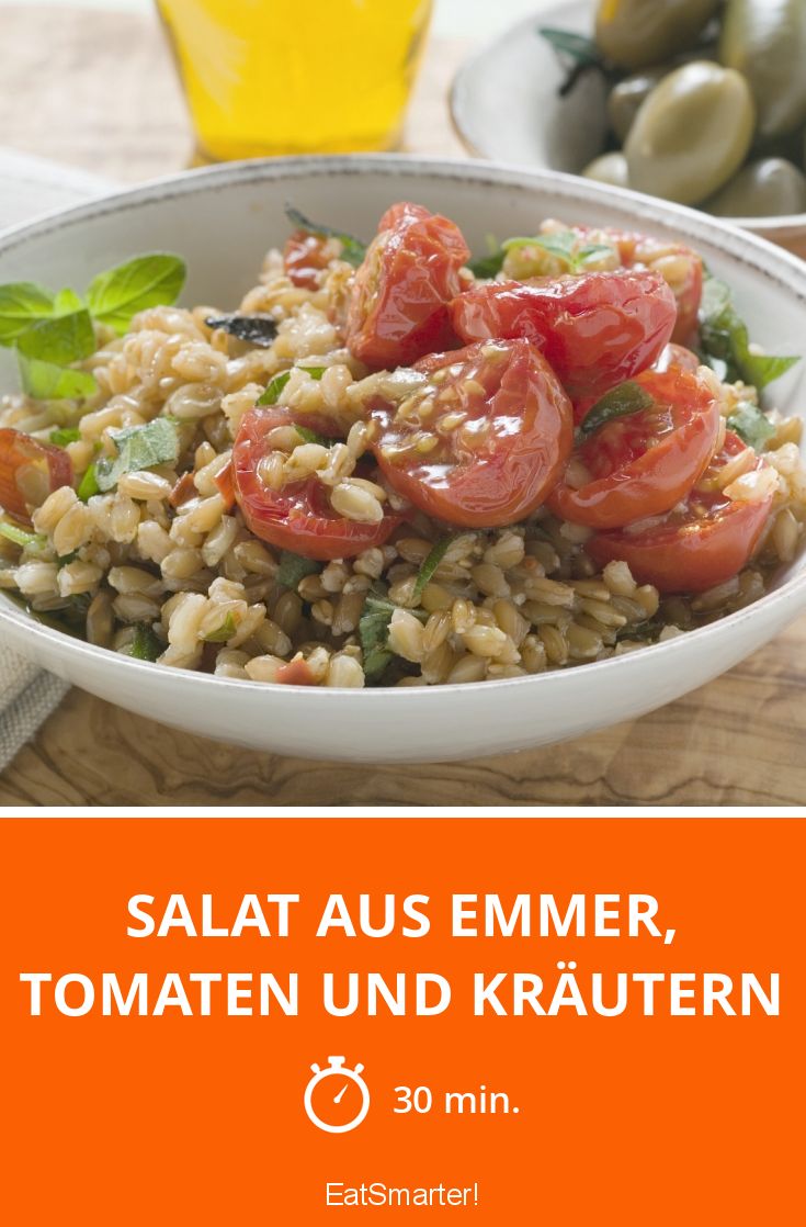 Salat aus Emmer, Tomaten und Kräutern Rezept | EAT SMARTER