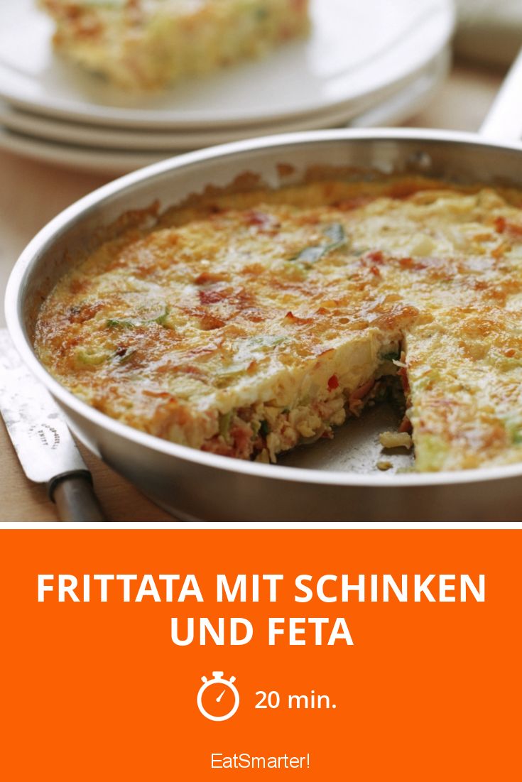 Frittata mit Schinken und Feta Rezept | EAT SMARTER