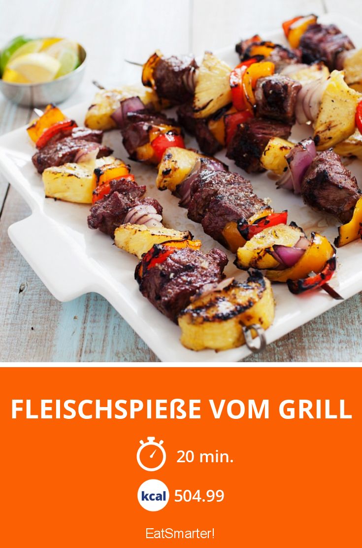 Fleischspieße vom Grill Rezept | EAT SMARTER