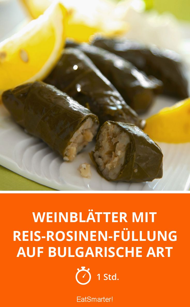 Weinblätter mit Reis-Rosinen-Füllung auf bulgarische Art Rezept | EAT ... Weinblätter mit Reis-Rosinen-Füllung auf bulgarische Art Rezept | EAT ...